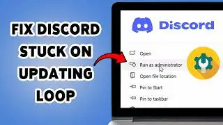 How To Fix Discord Stuck On Updating Loop | Resolve Discord Update Problem 2026