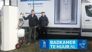 Badkamer verbouwen en toch douchen? Huur de mobiele douche bij Badkamertehuur.nl