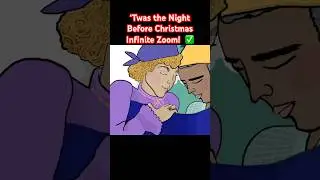 A visit from Saint Nicholas, infinite zoom drawing Twas the night before Christmas.