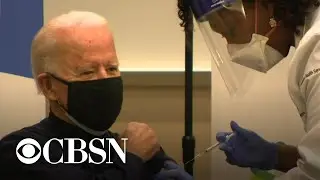 Biden gets his first dose of coronavirus vaccine