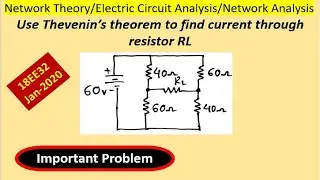 Finding current through Load resistor using Thevenin's theorem.