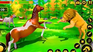 Wild horse family simulator gameplay | wild horse family game 3d | android gameplay