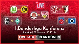 🔴21. Spieltag | 1.Bundesliga | Samstags Konferenz | WOB-BVB / SCF-SVW / STP-VFB / M05-FCA / HDH-HSV