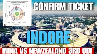 India vs newzealand 3rd odi match indore Holkar stadium ticket book 