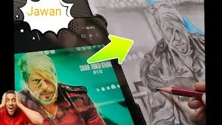 ||Drawing Jawan Skech || #trendingshorts #timelapse #viral #popular #art #song #jawan #sketch
