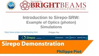Sirepo Demonstration by Philippe Piot