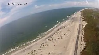 Bob and Sue soar the skies on a flight over the OBX with Coastal Helicopters!