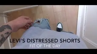 Levi's Distressed Shorts - Outfit of the Day (Summer Outfit #1)