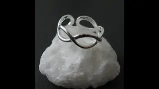 Sterling Silver Adjustable Infinity Knot Ring