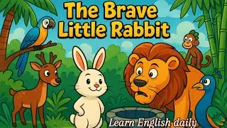 The Brave Little Rabbit 🐇 | Moral Story  | English Animal Story#story #storytime #learnenglishdaily