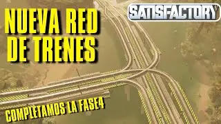 🚆Como CONSTRUIR VIAS de TREN en SATISFACTORY - Nueva red de trenes para alimentar la central nuclear