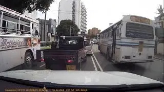 Bus driver crossing the double white line #NX1892
