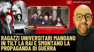 Studenti di Bologna mandano in tilt la Rai e smontano la propaganda di guerra!