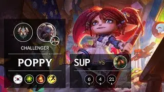 Poppy Support vs Nautilus - KR Challenger Patch 9.24