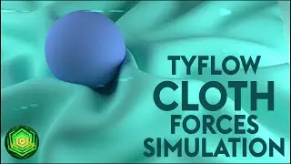 Tyflow Dynamic Cloth Forces Simulation & Animaton Tutorial | 3DsMax & Tyflow