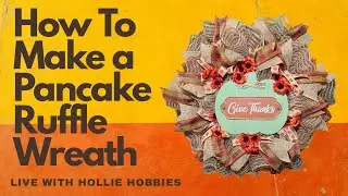 Pancake Ruffle Wreath 🍃/ Autumn Wreaths for Front Door/ How To Make a Ruffle Deco Mesh Wreath/ Fall