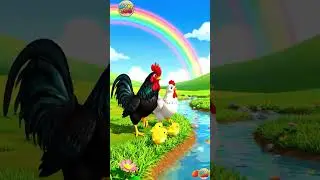 Hen Family Enjoys Near the River | Cute Chicken Family at Smart Zoo | Kids Animal Fun Video