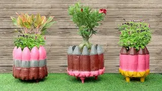 Casting Cement Pots from Plastic Bottles - Casting Project