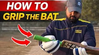 How To Grip/Hold The Bat tutorial | Perfect for Beginners #cricket #cricketbatting #ipl #virat