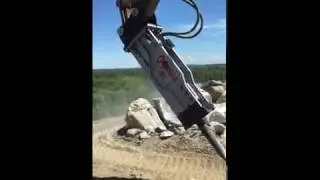 Gorilla GHB180-2T Breaks Rock!