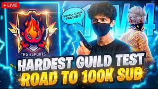 FF LIVE TOP 1 GUILD TEST 1 VS 4 | ROAD TO 100K ON LIVE | LIVE GUILD TESTING#fflive #girllive #ffgirl