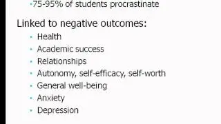 Procrastination Video #1 - Understanding Procrastination