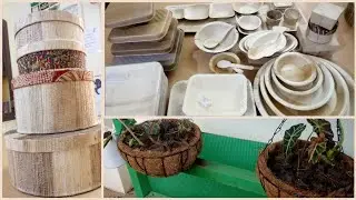 Eco Friendly Diwali Sweet Boxes & Plates Under Rs10|Areca Leaf Plates Bowls at Low Cost