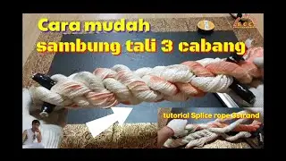 cara sambung tali 3 cabang ||Cara sambung tali 3 || RCC