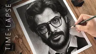 Speed Drawing The Professor &ndash; Realistic Portrait in Minutes