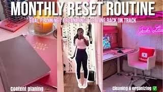 MY MONTHLY RESET ROUTINE! | Planning/Goal setting, cleaning & organizing etc