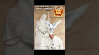 🕊✝️Pope Paul VI blesses Pope Francis &mdash; as doves rise, Heaven responds with peace✝️🕊