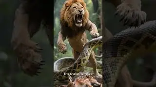 The Lion vs The Anaconda 🦁🐍 | Short Jungle Story #adventure
