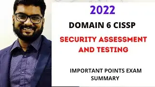 CISSP DOMAIN 6 Exam Summary 2022