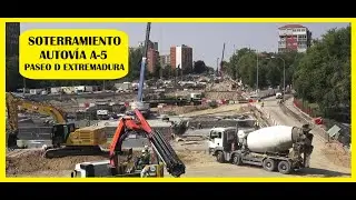 ¡VISITO EL INCREÍBLE SOTERRAMIENTO DE LA AUTOVÍA A-5! DEMOLICIÓN PUENTE C/VILLAMANÍN. ¿NUEVO BYPAS?