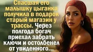 Спасшая его малышку цыганка получила в подарок старый магазин у трассы. Через полгода богач приехал