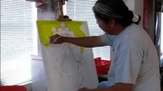 How to Paint Traditional Navajo Art : Evolution of a Traditional Navajo Painting: Pt. 7