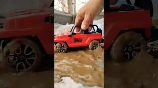 Jeep Wrangler Miniature | Open hooded | 1:18 Scale Model Diecast Car | Stunt Jump Off-roading Thar