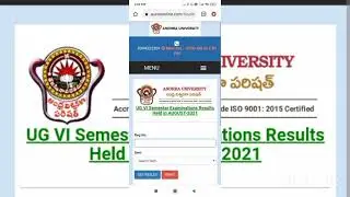 andhra university degree 6 sem results 2021