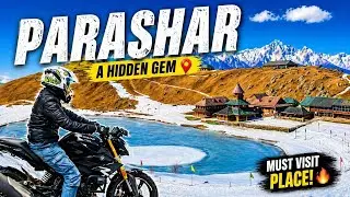 Snowfall Ride PARASHAR LAKE, bure fase Bmw 310r laake येहा 😱 Hidden jem,