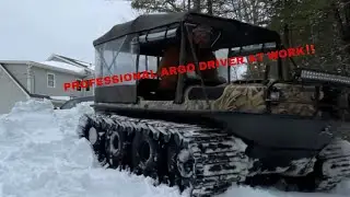 ARGO ANYWHERE‼️ 2005 Argo conquest 8x8 tracks climbs MASSIVE SNOWBANK❗️