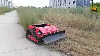 China RC remote control lawn mower low price for sale, Chinese best remote control hillside mower