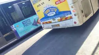Bus Spotting in ashkelon Golden dragon XML6125CC Dan badarom (Voith gearbox)