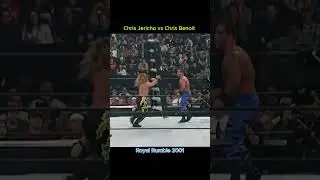Chris Jericho vs Chris Benoit Royal Rumble 2001 #wwewrestler #wwe