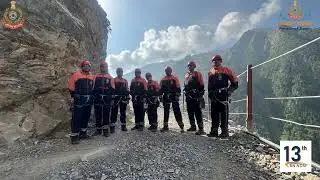 The 13th Battalion of the NDRF has strategically deployed rescue teams along both