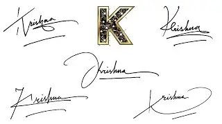 Krishna name Signature Tutorial | Idea's of Signature 