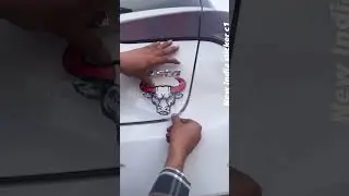 Bull🦬Sticker For Modified Car | Modified Sticker #automobile #viral  #shorts #carmodification