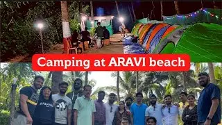 Camping at aravi beach⛺- part 1.#unexploredmaharashtra #camping #aravibeach #campingadventures #sea