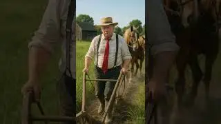 What if celebrities lived in the Countryside? Ep.4 - Trump plows the field #aigenerated