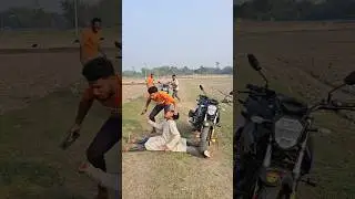He fooled people and stole an expensive motorcycle.