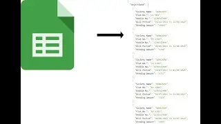 Build JSON Data Using Google App Script For Web Application From Google Sheet | JSON API